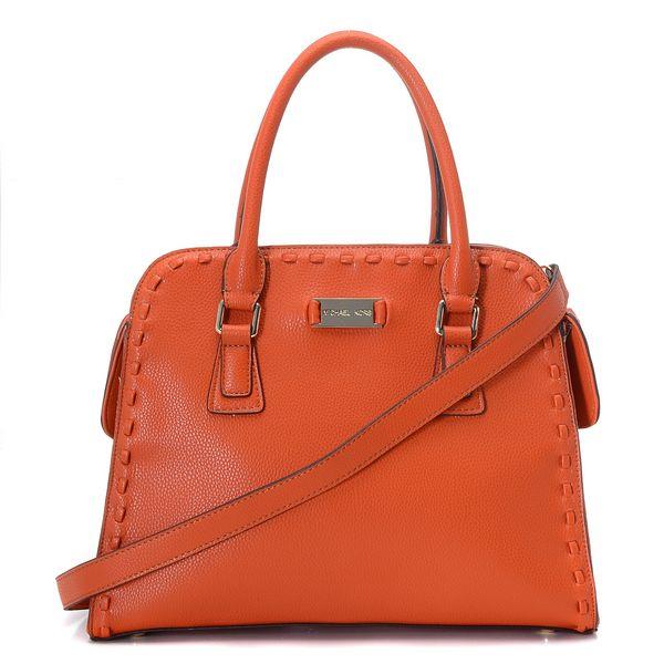 michael kors gia satchel tangerine skinn Populær ftrlp